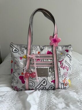🩷 vintage Coach Poppy Graffiti Tote Bag